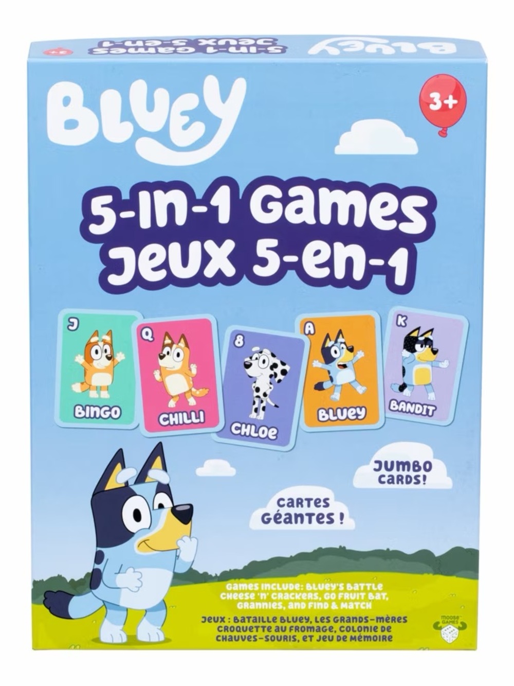 Bluey 5-in-1 Games Card Set - new